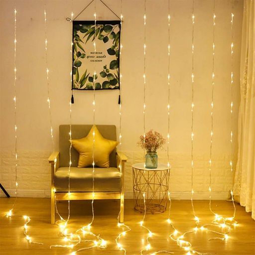 Гірлянда Водоспад від мережі 3*2 м 360LED, 12PCS Xmas WW-3, Теплий білий (2081067)