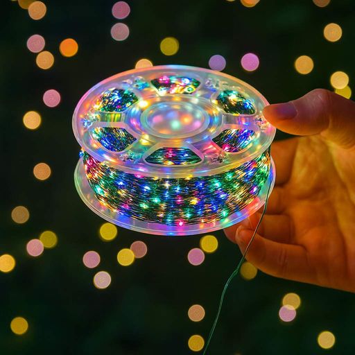 Гірлянда "Роса" від USB, 60 м, 600LED + пульт, Мікс (2081568)