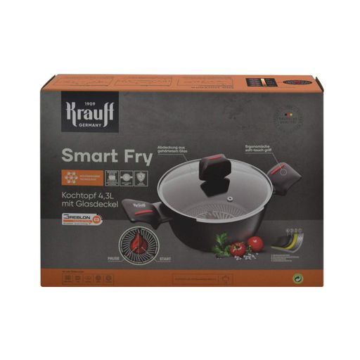 Каструля Smart Fry 4,3 л +ПОДАРУНОК: Дошка кухонна Krauff Frische (2081733)