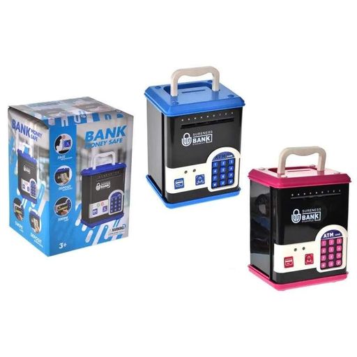 Дитяча скарбничка-сейф WF-3015H(Pink) музика, світло, пароль, імітація відбитка YG Toys (2081795)