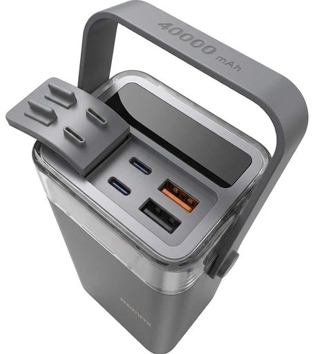 Повербанк Remax RPP-596 Power Bank 40000mAh PD20W+QC22.5W Чорний (2104619443) (2081993)