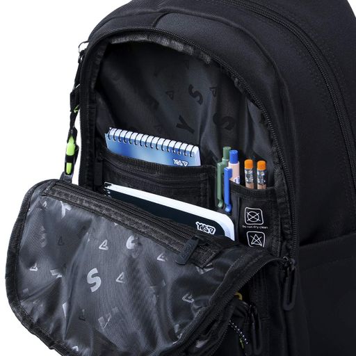 Рюкзак шкільний YES TS-43L Just Black 20.6 л Чорний (550480) (2082091)