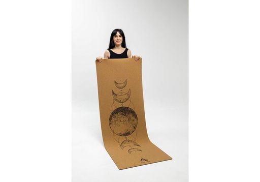 Килимок для йоги Rao Guru Sacred Moon 183x68x0.5 см Жовтий (23294) (2082507)