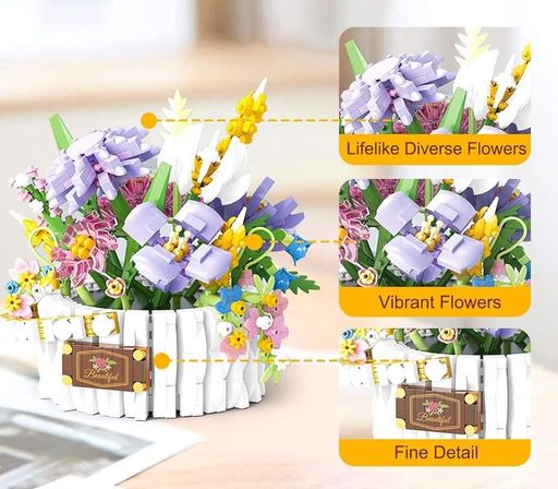 Конструктор No Brand Basket of Light Provence 1466 деталей Різнокольоровий (2104619317) (2082612)