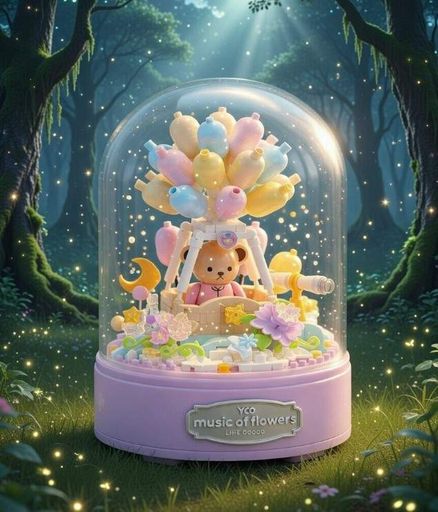 Конструктор No Brand Purple Cutie Sweet Teddy Bear 359 деталей Різнокольоровий (2104619319) (2082613)