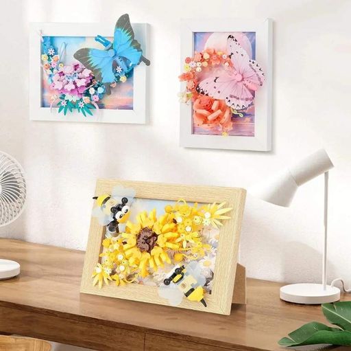 Конструктор No Brand Art Bouquet Соняшник і бджоли 322 деталі Різнокольоровий (2104619332) (2082639)