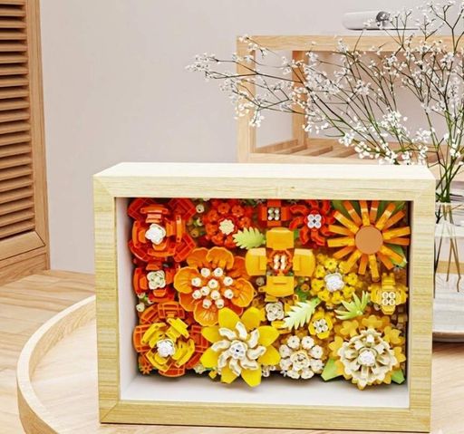 Конструктор No Brand Yellow Autumn Ikebana 1251 деталь Різнокольоровий (2104619296) (2082924)