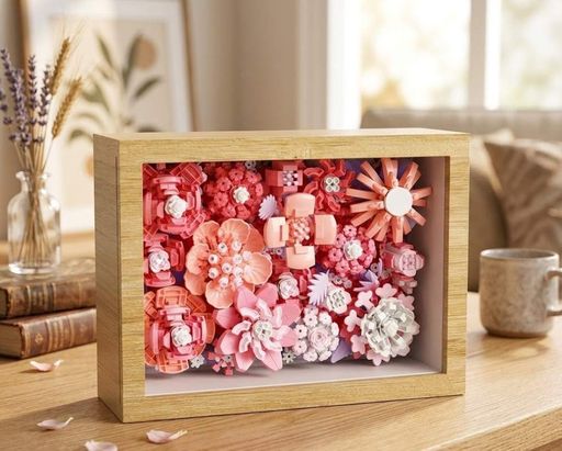 Конструктор No Brand Pink Autumn Ikebana 1251 деталь Різнокольоровий (2104619297) (2082925)