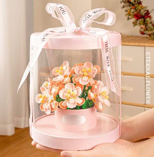 Конструктор No Brand Royal Pink Bouquet Floral Luxury 550 деталей Різнокольоровий (2104619298) (2082926)