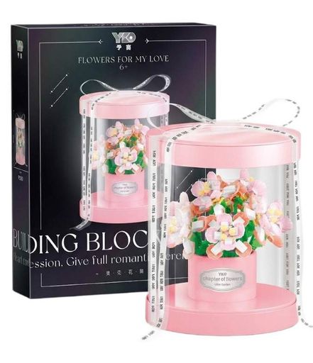 Конструктор No Brand Royal Pink Bouquet Floral Luxury 550 деталей Різнокольоровий (2104619298) (2082926)
