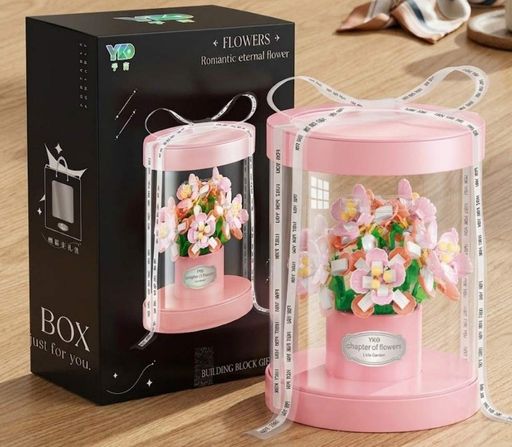 Конструктор No Brand Royal Pink Bouquet Floral Luxury 550 деталей Різнокольоровий (2104619298) (2082926)