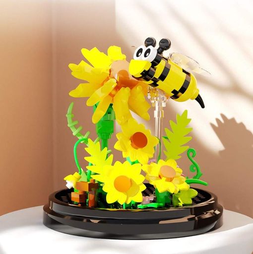 Конструктор No Brand Bee in the Flask Flower Beetles 253 деталі Різнокольоровий (2104619306) (2082932)