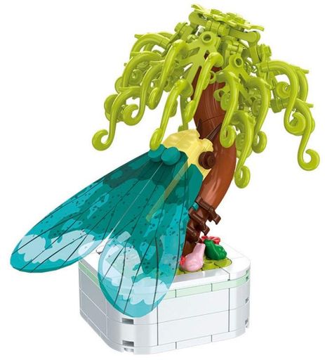 Конструктор No Brand Palm & Cicada Bonsai 186 деталей Різнокольоровий (2104619339) (2082935)