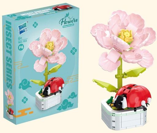Конструктор No Brand Poppy & Ladybug Bonsai 201 деталь Різнокольоровий (2104619341) (2082937)