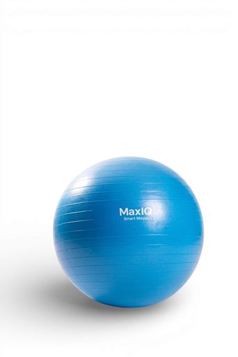 Балансовий м'яч-тренажер MaxIQ MD1225 75 см Блакитний (69ba9475ddaa8c432e090112) (2083041)