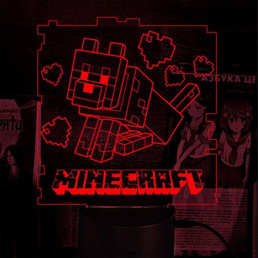Світильник-нічник Bioworld Minecraft USB Різнокольоровий (28079) (2083395)