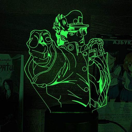 Світильник-нічник Bioworld JoJo Jotaro Kujo Stardust Crusaders USB Різнокольоровий (27997) (2083407)
