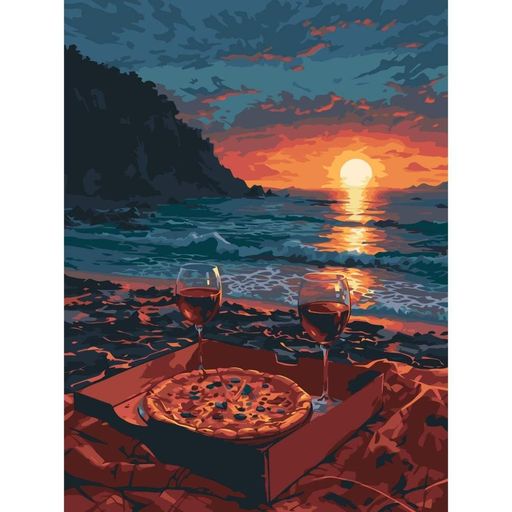 Картина за номерами "Пікнік на узбережжі" ©arttem_illustration 10632-AC 30х40 см Art Craft (2083451)