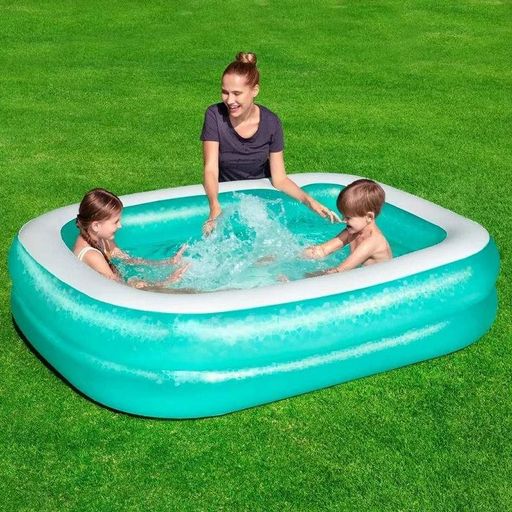 Надувний басейн сімейний 54005(Green) прямокутний 201 x 150 x 51 см 450 л Bestway (2083489)