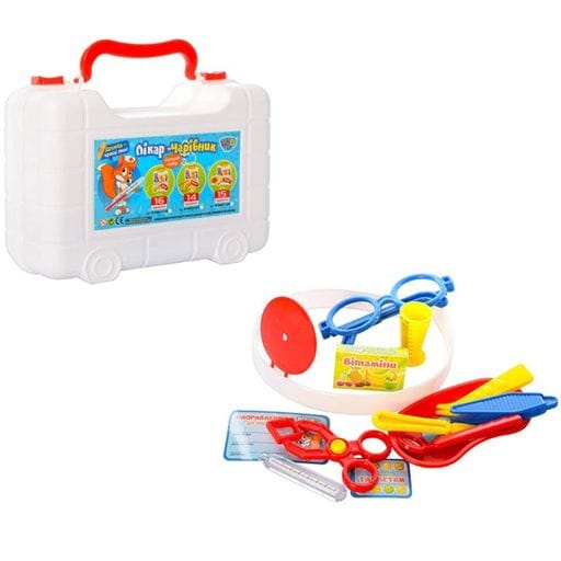Детский врачебный набор в саквояже M 0464 C 15 предметов Limo Toy (2083553)