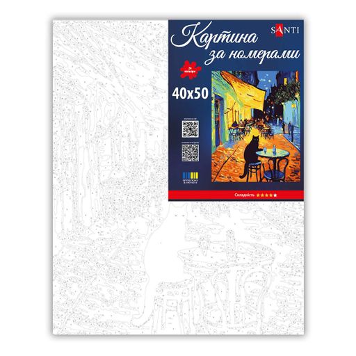 Картина за номерами Santi Ван Кіт 40x50 см Різнокольоровий (955776) (2083573)
