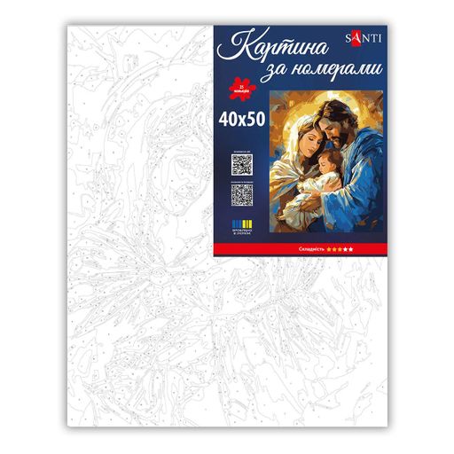 Картина за номерами Santi Святе сімейство 40x50 см Різнокольоровий (955780) (2083605)