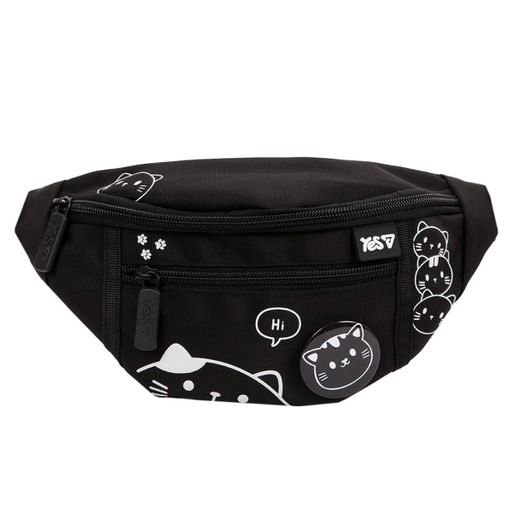 Сумка на пояс YES SP-36 Black Cat 26x12x6 см Чорний (550553) (2084073)