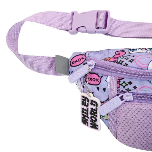 Сумка на пояс YES SP-36 Smiley World. Anime 26x12x6 см Фіолетовий (550549) (2084076)