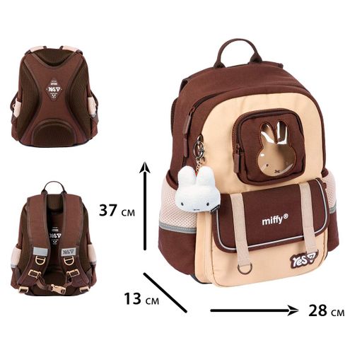 Рюкзак шкільний YES S-104S Miffy Bunny 13.5 л Коричневий (550258) (2084387)