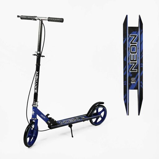 Самокат двоколісний Skyper Neon N-670 Синьо-чорний (194608) (2084433)