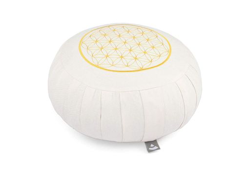 Подушка для медитації Bodhi Zafu ECO 38.5x20.5 см Молочний (22960) (2084662)