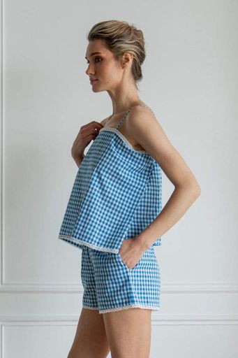 Піжама Forly Комплект топ з шортами Murmur Синій HL0089-13-78_M/L (2084875)