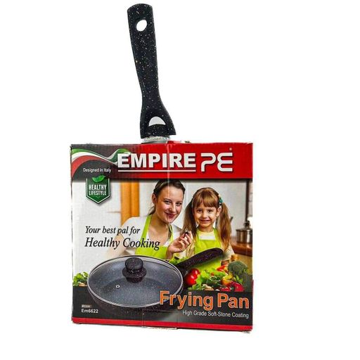 Сковорода з антипригарним покриттям гранит та кришкою Лео Empire EM6628 Ø 28 см ( шт ) (2084893)