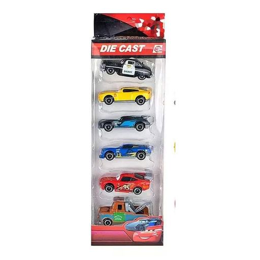 Набір машинок металевих Cars Тачки Маквін 7.5см 6 штук (2085028)