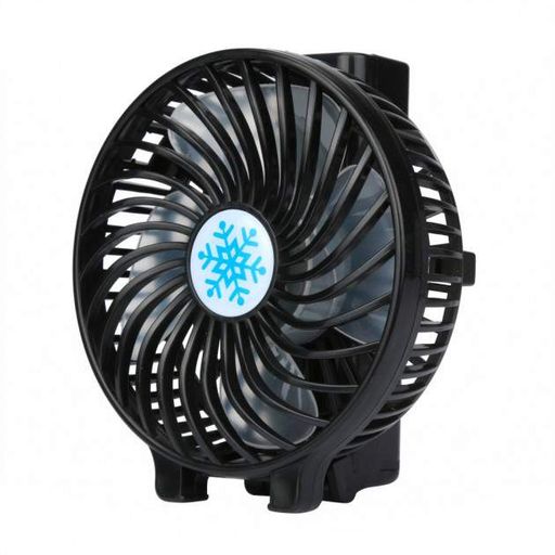 Вентилятор аккумуляторный мини с ручкой USB диаметр 10см Handy Mini Fan черный (2085042)