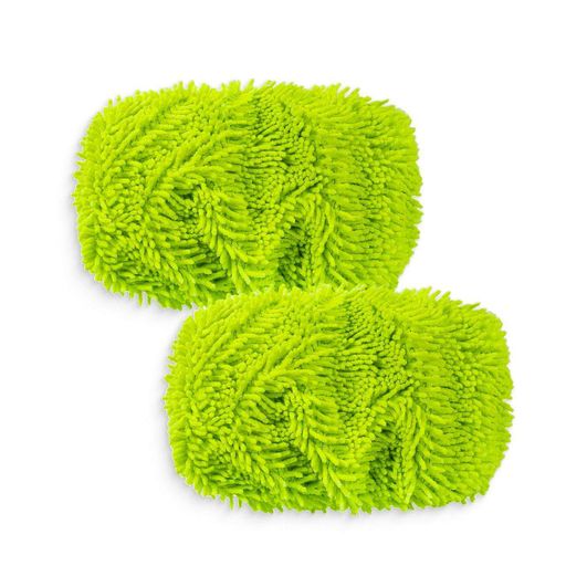 Набор из 2 шт сменных микрофибровых насадок для швабры Swiffer на резинке Салатовые (2085120)