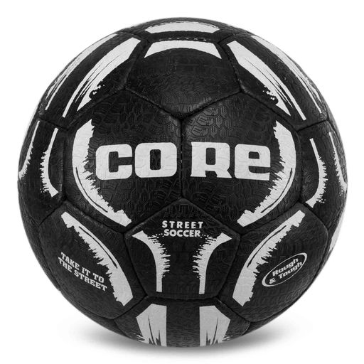 М'яч для вуличного футболу Core STREET SOCCER №5 FB-7943 №5 Чорно-білий (2085193)