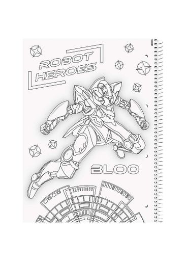 Блокнот А4 80 арк. BRUNNEN Premium Robot Heroes клітинка (10-679 28 421) (2085246)