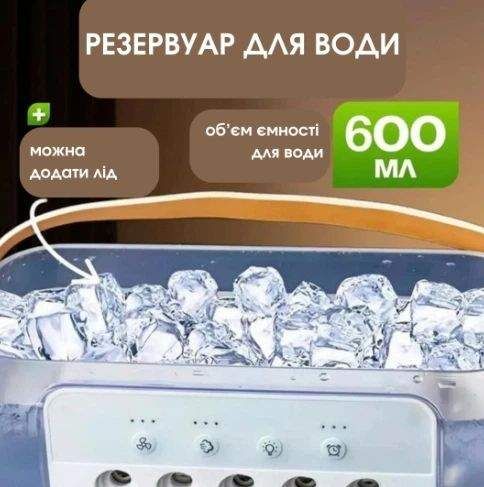 Настольный мини кондиционер вентилятор Mini Air Conditioner 3 в 1 с охлаждением, увлажнением, LED подсветкой и USB (2085292)
