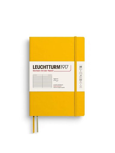 Блокнот Leuchtturm1917, Средний, мягкий переплет, Sunflower, Линия (374001) (2085403)