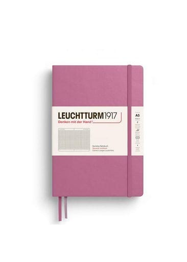 Блокнот Leuchtturm1917 Средний Dusty Rose Клетка (372187) (2085415)