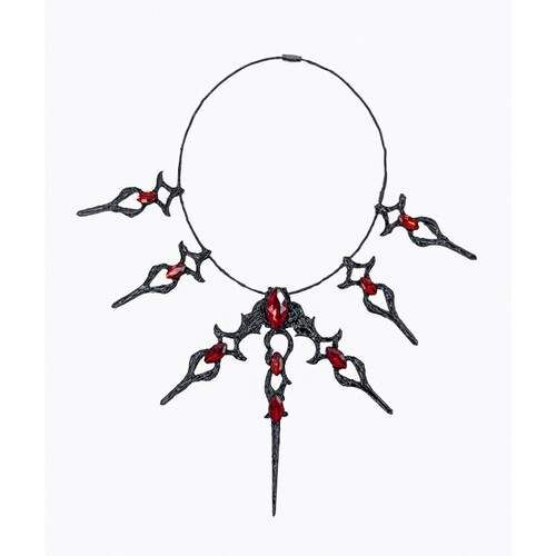 Кольє Готична королева SETA Decor 23-652BLK-RD (2085697)