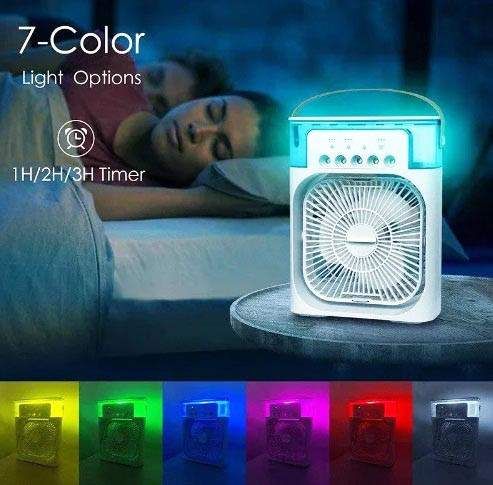 Вентилятор кондиціонер зволожувач 3в1 з контейнером для льоду Mini Portable USB Air Cooling Fan 9418 (2085909)