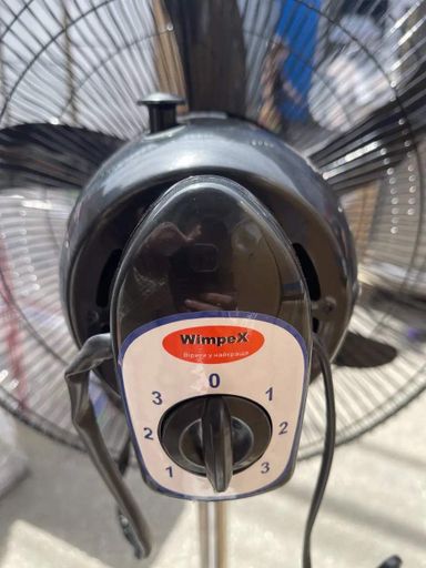Підлоговий вентилятор Wimpex WX-1811 200Вт 50см із захисними гратами та регулюванням висоти 30м² Чорний (2085975)