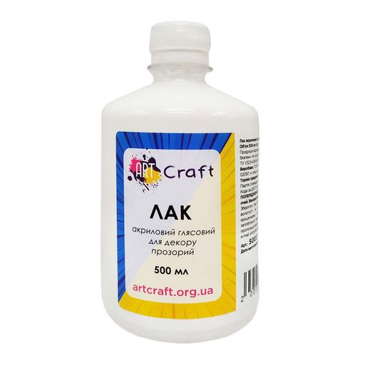 Лак акриловый глянцевый 500 мл Art Craft 5003-AC (2086185)
