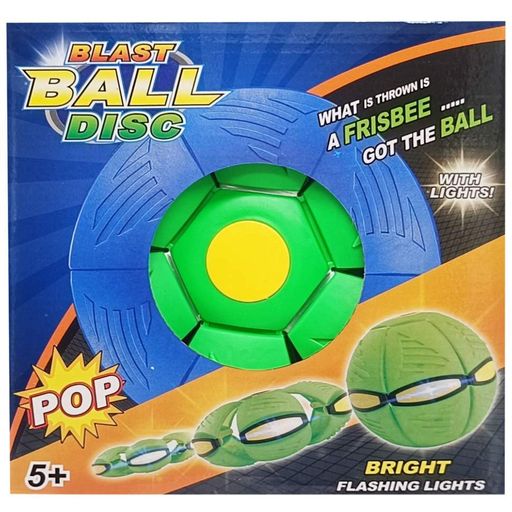 Літаючий трансформерний м'яч «FLAT BALL» FB-001 Зелений (2086322)