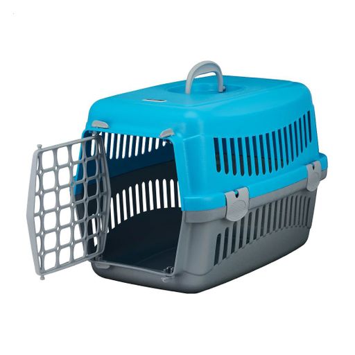 Переноска для собак и кошек AnimAll серо-голубая, 48.5*32.5*32.5, до 10 кг