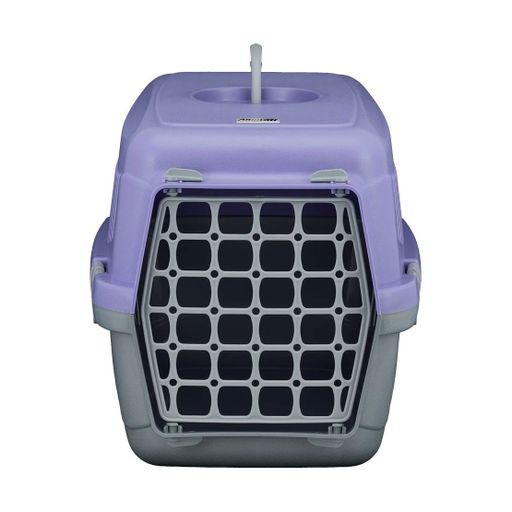 Переноска для собак и кошек AnimAll серо-фиолетовая, 48.5*32.5*32.5, до 10 кг