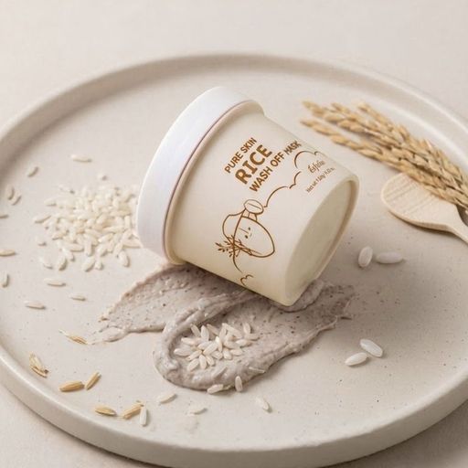 Змивна маска для обличчя Esfolio Pure Skin Rice Wash Off Mask з екстрактом рису, 120 г