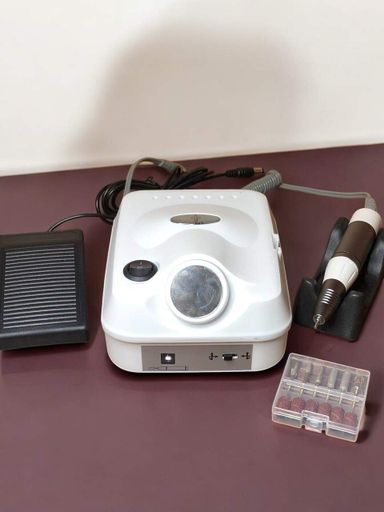 Фрезер для маникюра Bee Nails-335 45000 оборотов 30W белый + пилочка в подарок (2087067)